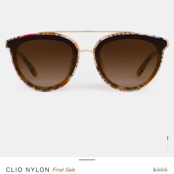 KREWE Accessories - KREWE | 🦄 Clio Nylon Confetti 18k Sunglasses